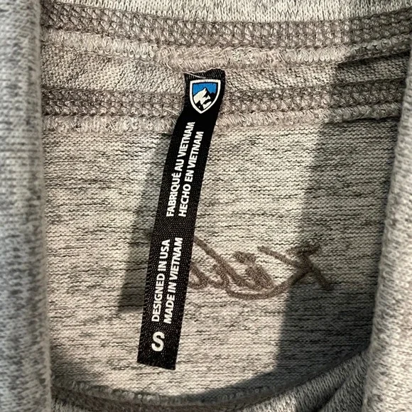 Kuhl Lea Grey Cowl Neck Pullover Long Sleeve Thumb Hole Top Womens Small - Picture 6 of 10